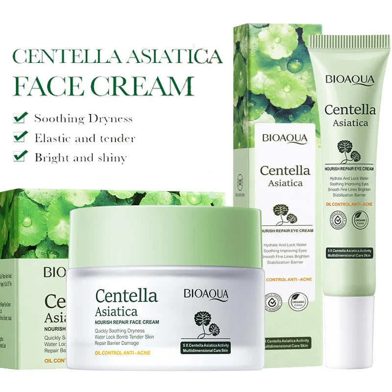 BIOAQUA Centella Asiatica Face & Eye Cream Set | Travel Size