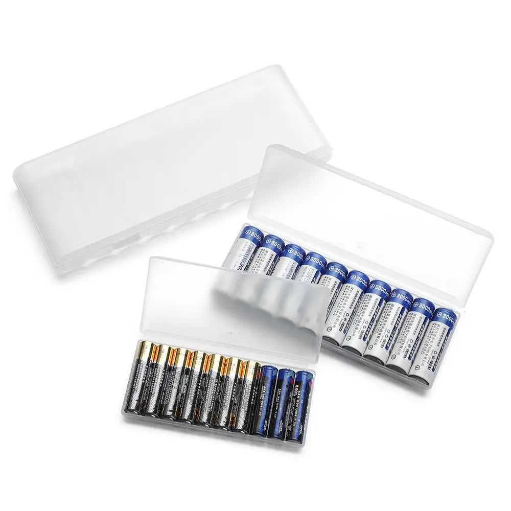 10-Slot Battery Organizer Case for AA, AAA & 18650