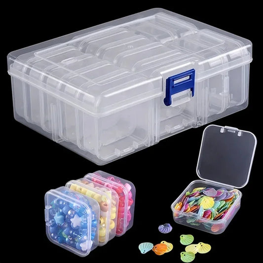 Clear Plastic Jewelry & Craft Storage Box – DIY Organizer Plastic Storage Box Oasis Select