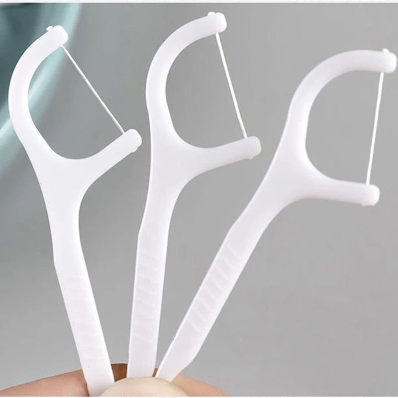 1/2/3/5/10 Boxes of Dental Floss 50 Pieces in A Box Portable for Cleaning Teeth Ultra-fine Floss Sticks That Won't Hurt The Gums Peaceful Pleasures Health and Wellness