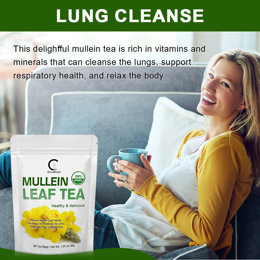 Mullein Leaf Herbal Tea – Lung Cleanse & Respiratory Support Peaceful Pleasures Health and Wellness