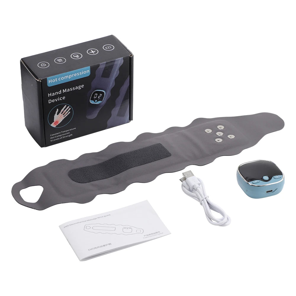 EMS Heated Wrist Massager Brace – Compression Support