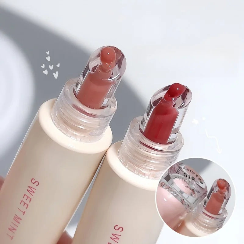2 Pcs 02 # SWEETMINT Gifts for Women Lip Oil Sets Moisturizing, Hydrating, Waterproof, Long-Lasting, Glossy Lip Glaze Peaceful Pleasures Health and Wellness