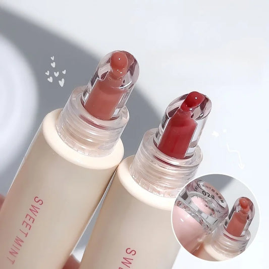 2 Pcs 02 # SWEETMINT Gifts for Women Lip Oil Sets Moisturizing, Hydrating, Waterproof, Long-Lasting, Glossy Lip Glaze Peaceful Pleasures Health and Wellness