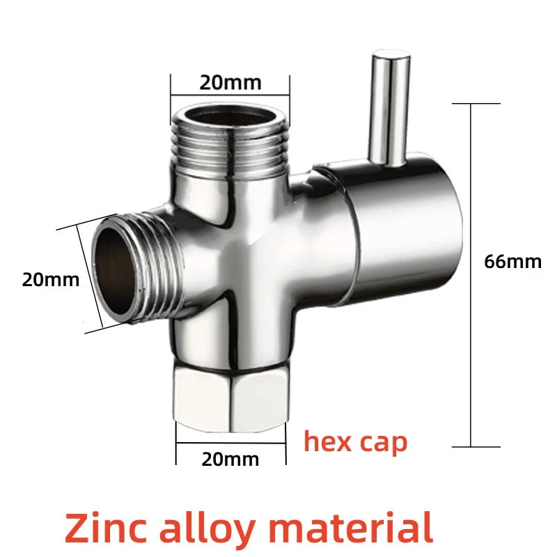 G1/2 3-Way Diverter Valve – Shower, Bidet & Sink T-Adapter