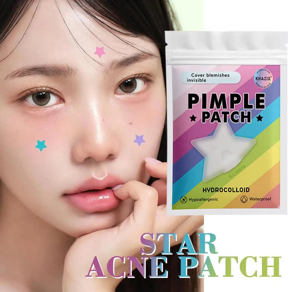 280pcs Acne Care Patch Colorful Star Invisible Pimple Removal Anti-Acne Spot Mark Concealer Repair Sticker Makeup Tool Peaceful Pleasures Health and Wellness