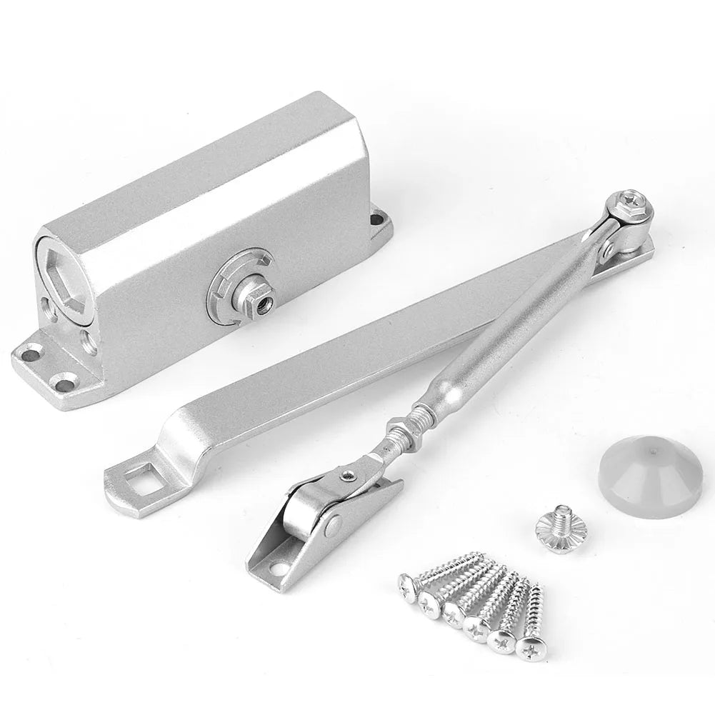 25~35Kg Heavy Duty Adjustable Fire Rated Hold Open Silver Door Closer Suits Adjustable Door Closer Door Closer Door Closer Suits Peaceful Pleasures Health and Wellness JYJJ10800-25