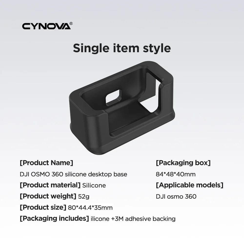 Silicone Desktop Base Stand for DJI Osmo 360 Action Camera