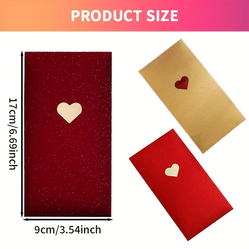 8-Pack Red Envelopes Love Pattern – Valentine's & New Year Gift