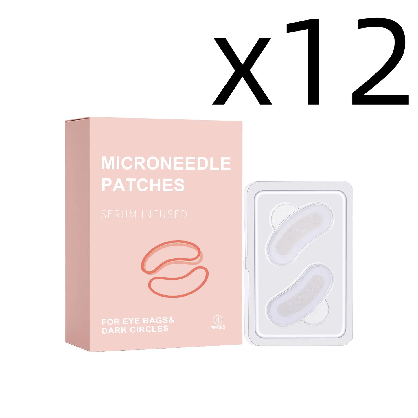 Retinol Eye Care Patches Firming Eye Bags Relief Puffiness Reduce Dark Circle Repair Skin Elasticity Portable Eye Soothe Sticker Peaceful Pleasures Health and Wellness 4pcs Boxed X 12PCS