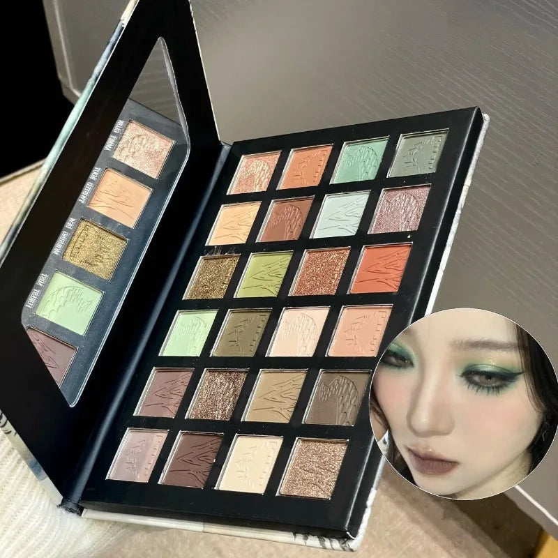 24-Shade Eyeshadow Palette | Matte Shimmer Glitter Neutrals