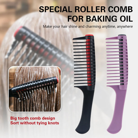 Salon Hairdressing Dye Anti Splicing Roller Comb Professional Hair Dyeing Comb Detachable Hair Dying Tools Brush Barber Supplies Peaceful Pleasures Health and Wellness