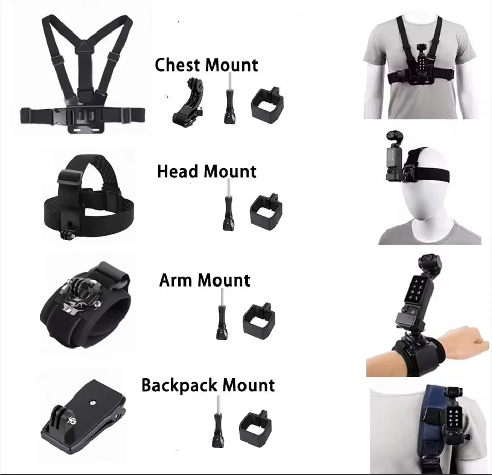 DJI Osmo Pocket 3/4 Accessories Kit – Case, Tripod & Mount