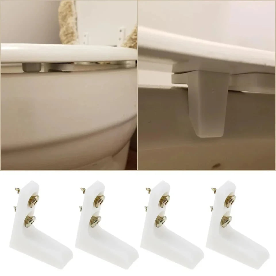 2-Pack Toilet Seat Stabilisers – Anti-Slip Bumpers for RV & Home