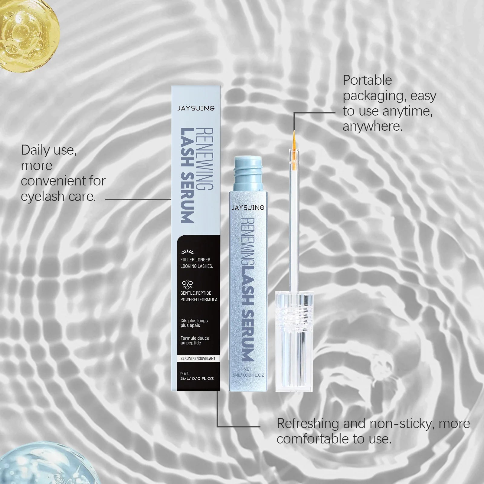Eyelash Enhancing Serum Lengthening Fuller Thicker Lash Reduces Discomfort Dryness Lasting Moisturizing Repair Eyelash Treatment Peaceful Pleasures Health and Wellness