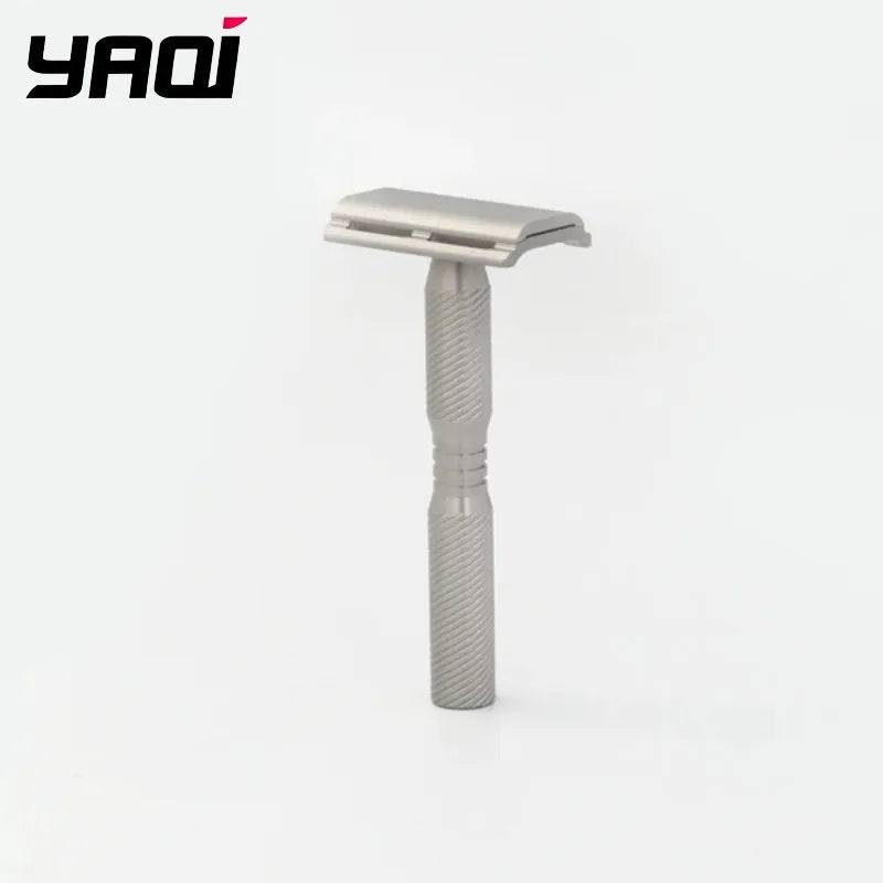 2026 Flash Sale！YAQI Ghost Multiple Thread Pattern Titanium Lightweight Safety Razor for Smooth Shaving Peaceful Pleasures Health and Wellness
