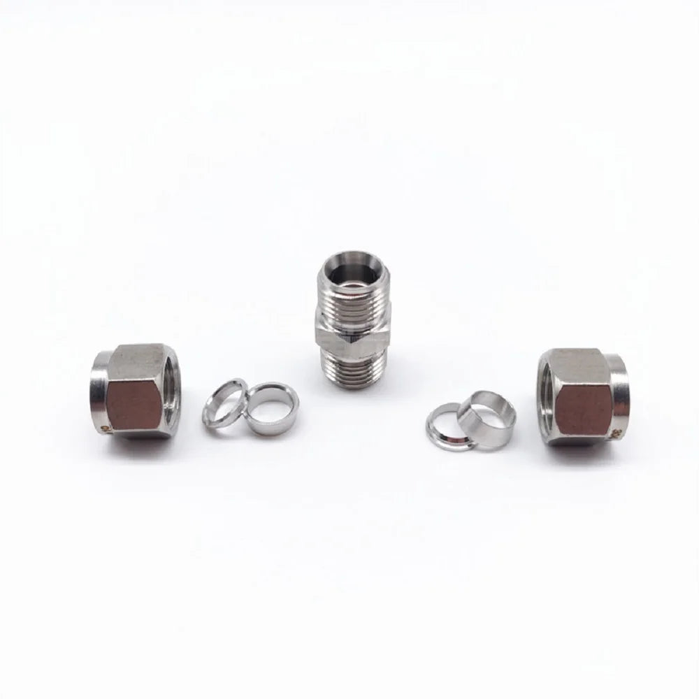 Stainless Steel Double Ferrule Compression Tube Fitting 3–12mm