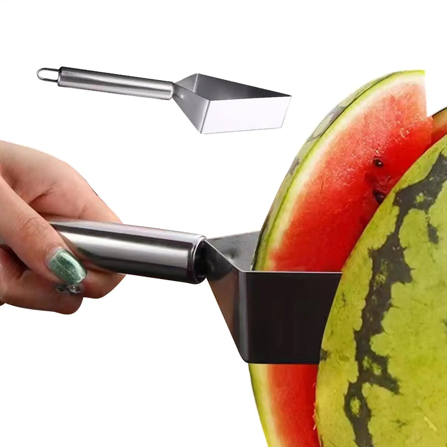 Stainless Steel Triangular Watermelon Slicer & Cutter Tool
