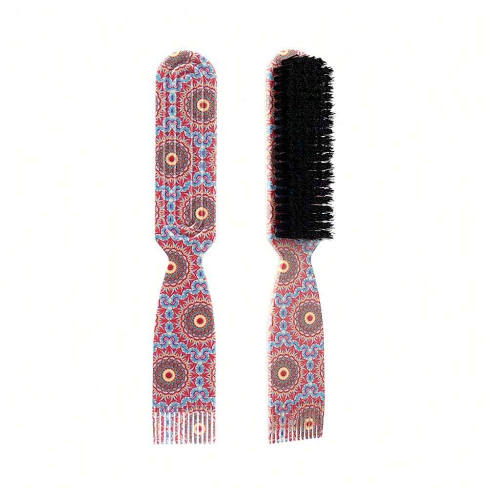 Retro Print Anti-Static Hair Comb – Men's Styling & Detangling