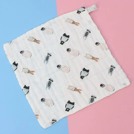 Soft 6-Layer Cotton Baby Bib & Face Towel | Quick Absorbent Baby Feeding Bib Peaceful Pleasures Health and Wellness