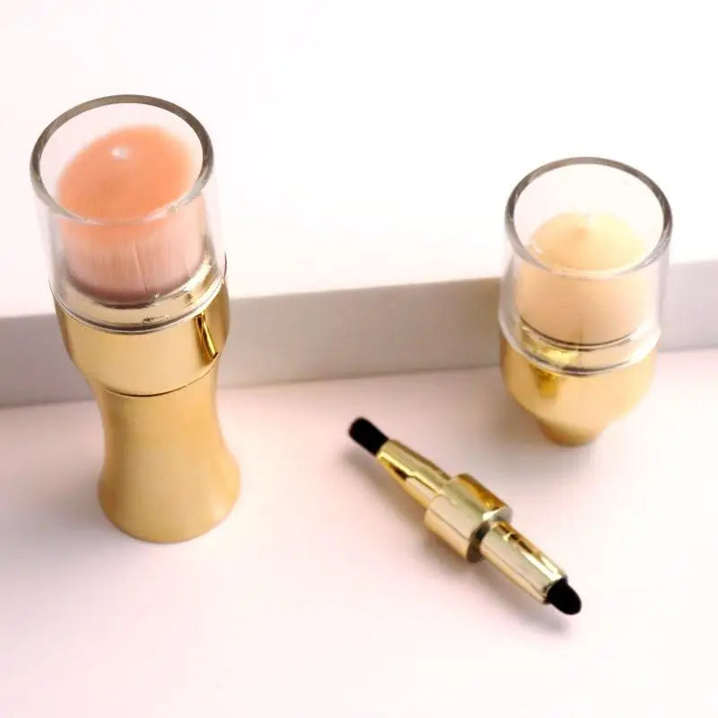 4 In 1 Makeup Brush Eyeshadow Eye Lip Face Concealing Blush Foundation Brush All In One Retractable Travel Size Makeup Brush Peaceful Pleasures Health and Wellness