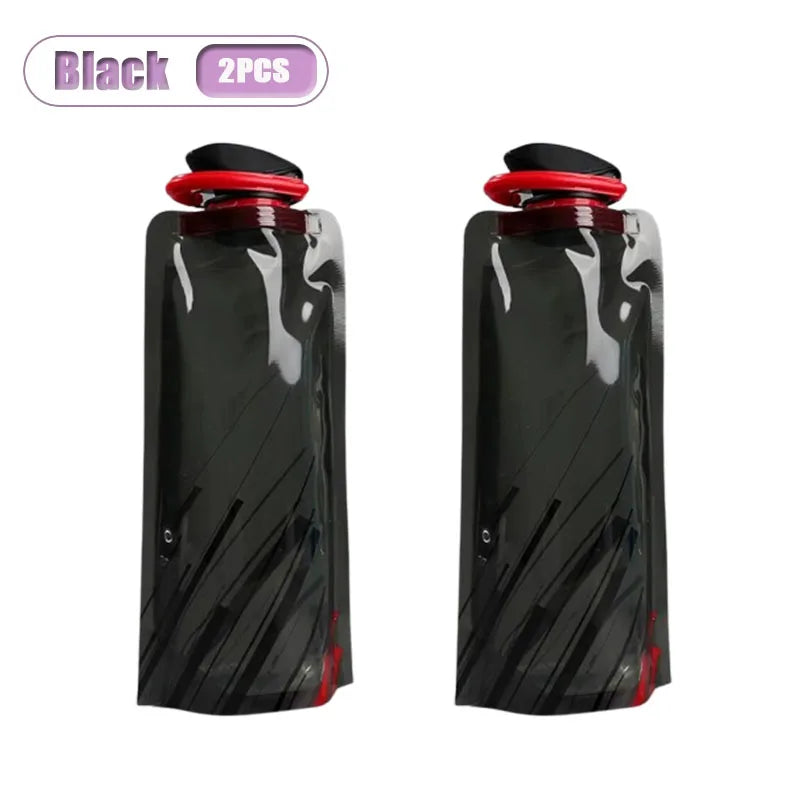 Collapsible Water Bag 700ml | Foldable Flask Hiking Camping