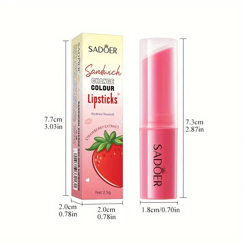 Strawberry Color-Changing Moisturizing Lip Balm 2.5g