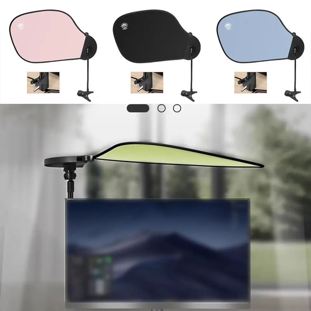 Adjustable Office Desk Sun Shade Board with Clip – UV Visor