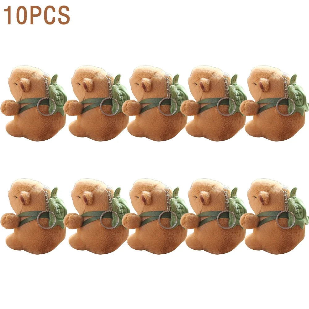Cartoon Capybara Plush Keychain, Bag & Desk Pendant Ornament