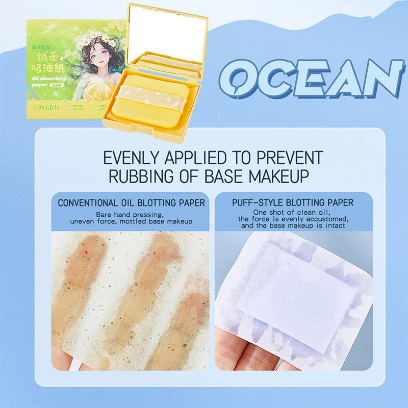 Oil-Absorbing Face Sheets 100 Pcs | Matte Skin Men & Women
