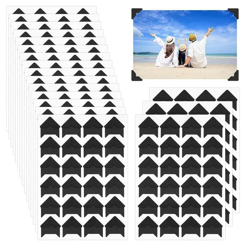 A36T-864 Pcs Photo Corners Self Adhesive, Acid Free Picture Corners For Scrapbooking, Photo Corners For DIY Scrapbooking A Peaceful Pleasures Health and Wellness