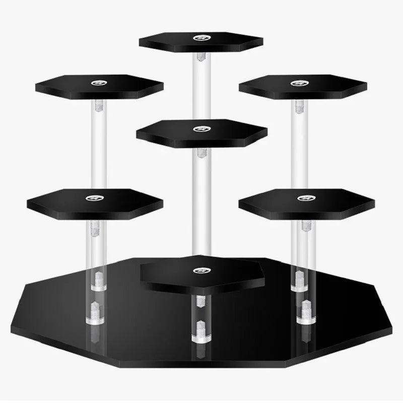 Acrylic Lipstick & Cosmetic Display Rack – 3/4/7 Tier Organizer