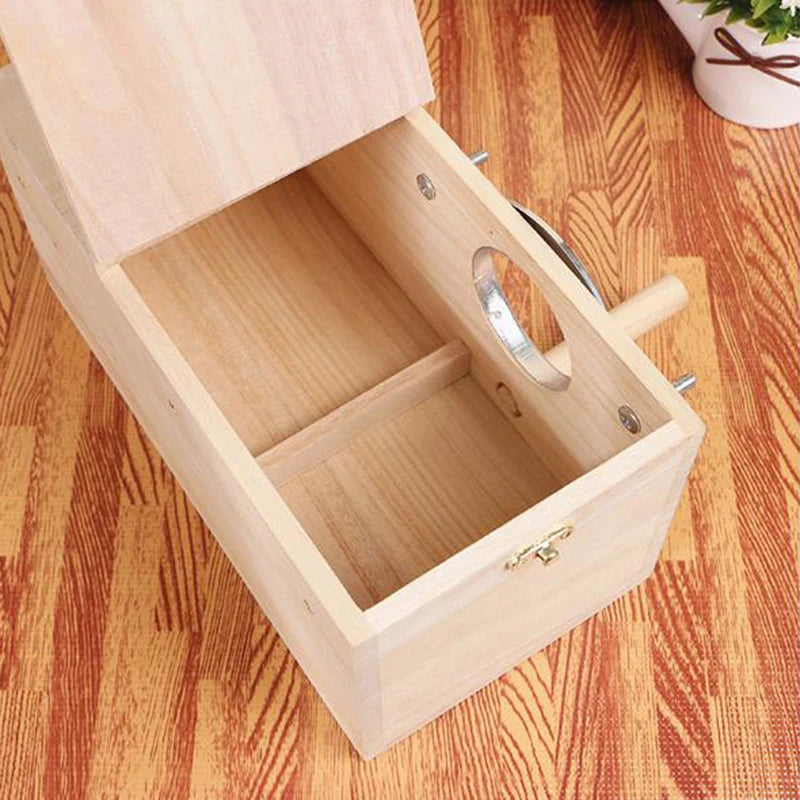 Wood Bird Nesting Box for Parakeets, Budgies & Lovebirds