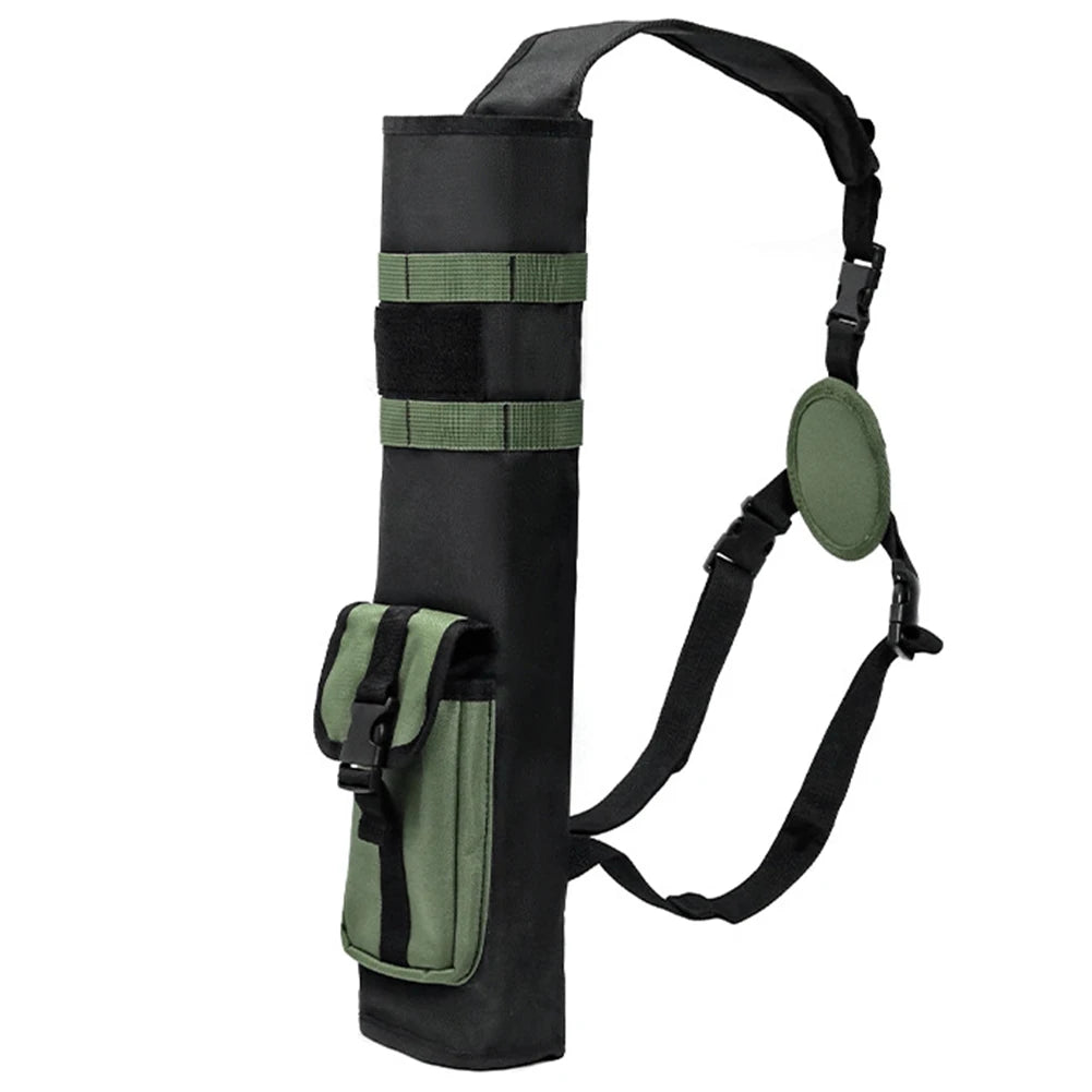 Archery Back Quiver with MOLLE Pocket | Lightweight Arrow Bag