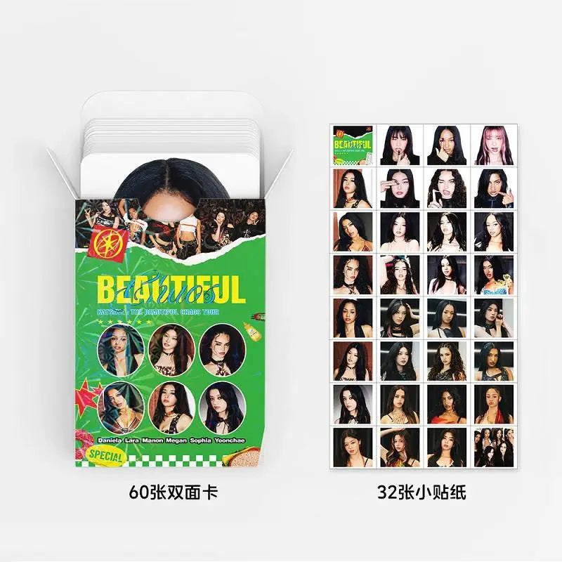 KATSEYE Beautiful Chaos Album Photo Cards Stickers Manon Daniela Lara