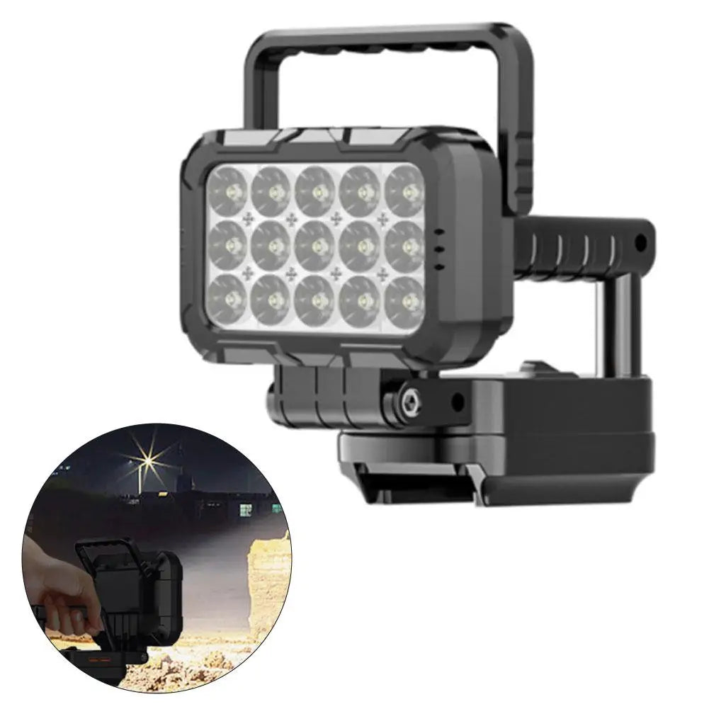 Cordless LED Work Light for Makita 18V Battery | Dual USB Cordless Work Light Peaceful Pleasures Health and Wellness