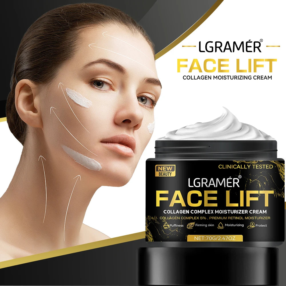LGRAMER Hyaluronic Acid Collagen Face Cream | Firm & Hydrate