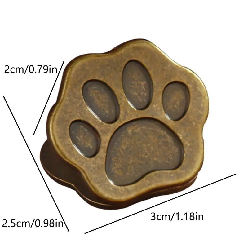 Cute Cat Paw Metal Binder Clips Student Paper File Organizer Note Photo Clip Office Desk Bill Storage Decorative Clips Peaceful Pleasures Health and Wellness