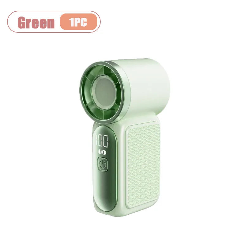 Turbo Mini Handheld Fan USB Rechargeable | 100-Speed Control