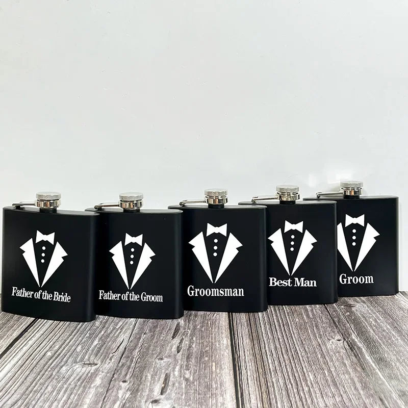Father of the Bride Flask | Best Man Groomsman Wedding Gift Wedding Party Flask Peaceful Pleasures Health and Wellness