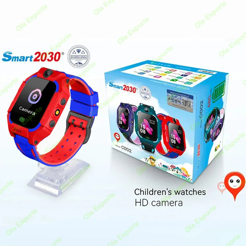 Kids Smart Watch 2G GPS LBS Tracker SOS Call Waterproof