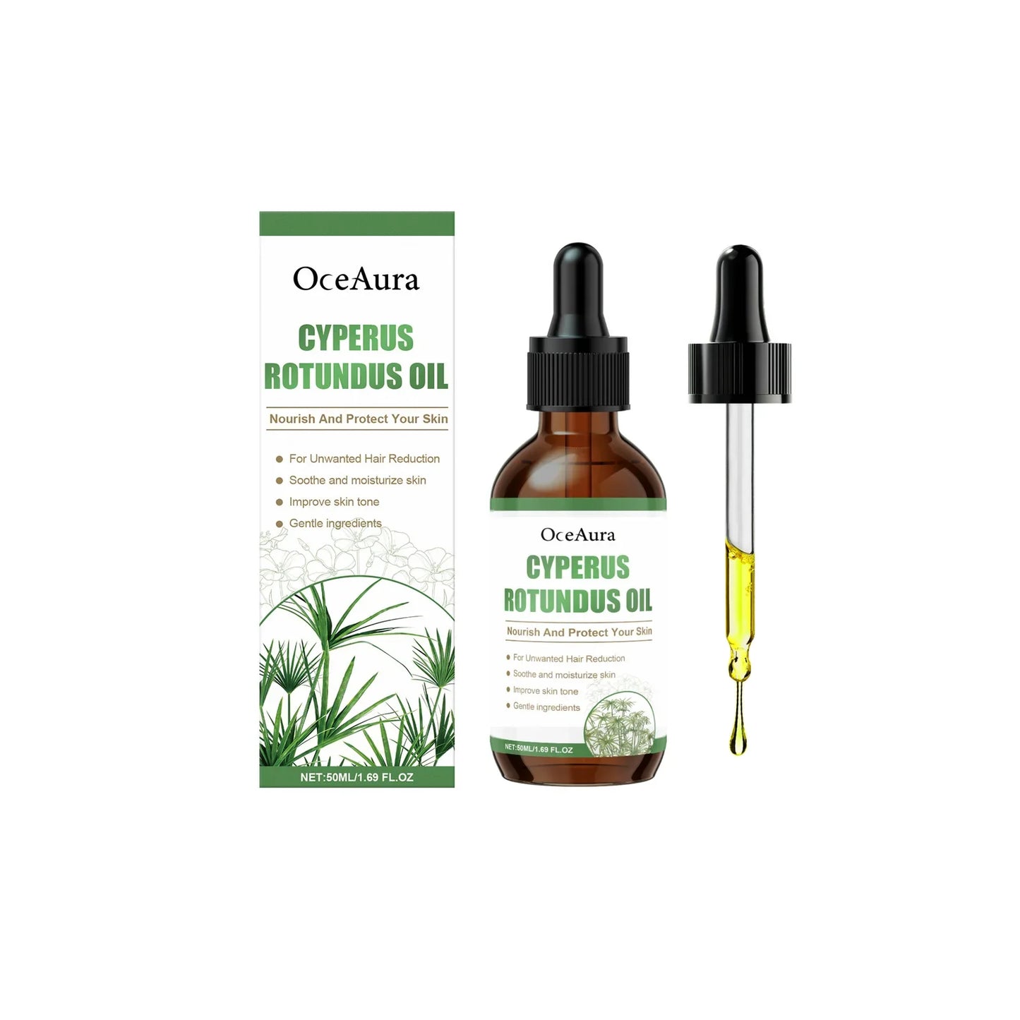 OceAura Cyperus Rotundus Hair Inhibitor & Soothing Oil 50ml