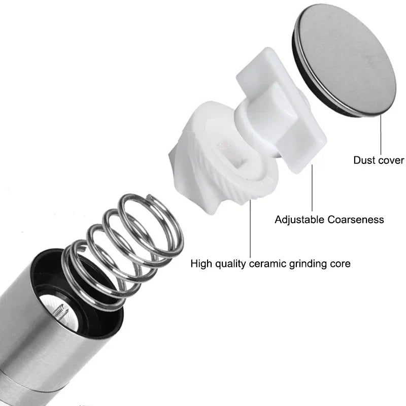 2-in-1 Salt & Pepper Grinder | Stainless Steel Ceramic Mill