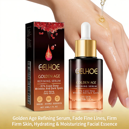 Golden Age Refining Serum Deeply Nourishing Reduce Fine Line Lift and Tighten the Skin Control Oil Moisturizing Facial Essence Peaceful Pleasures Health and Wellness