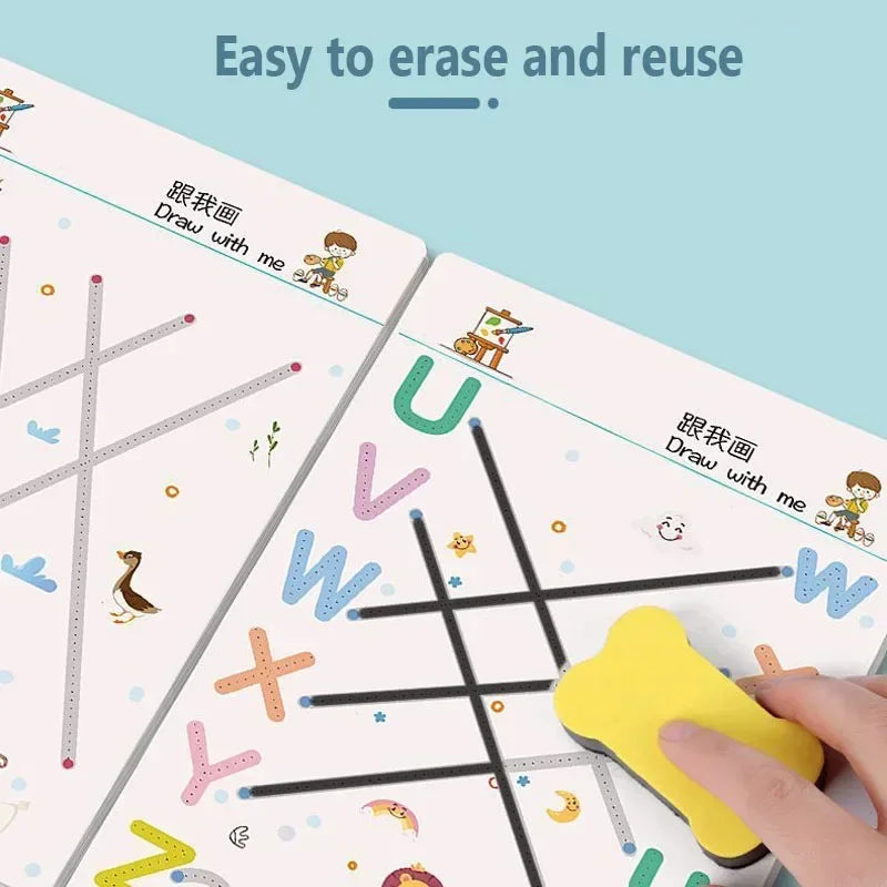 Page 32 Reusable Kids Writing Book Erasable Practice Notebook Ages