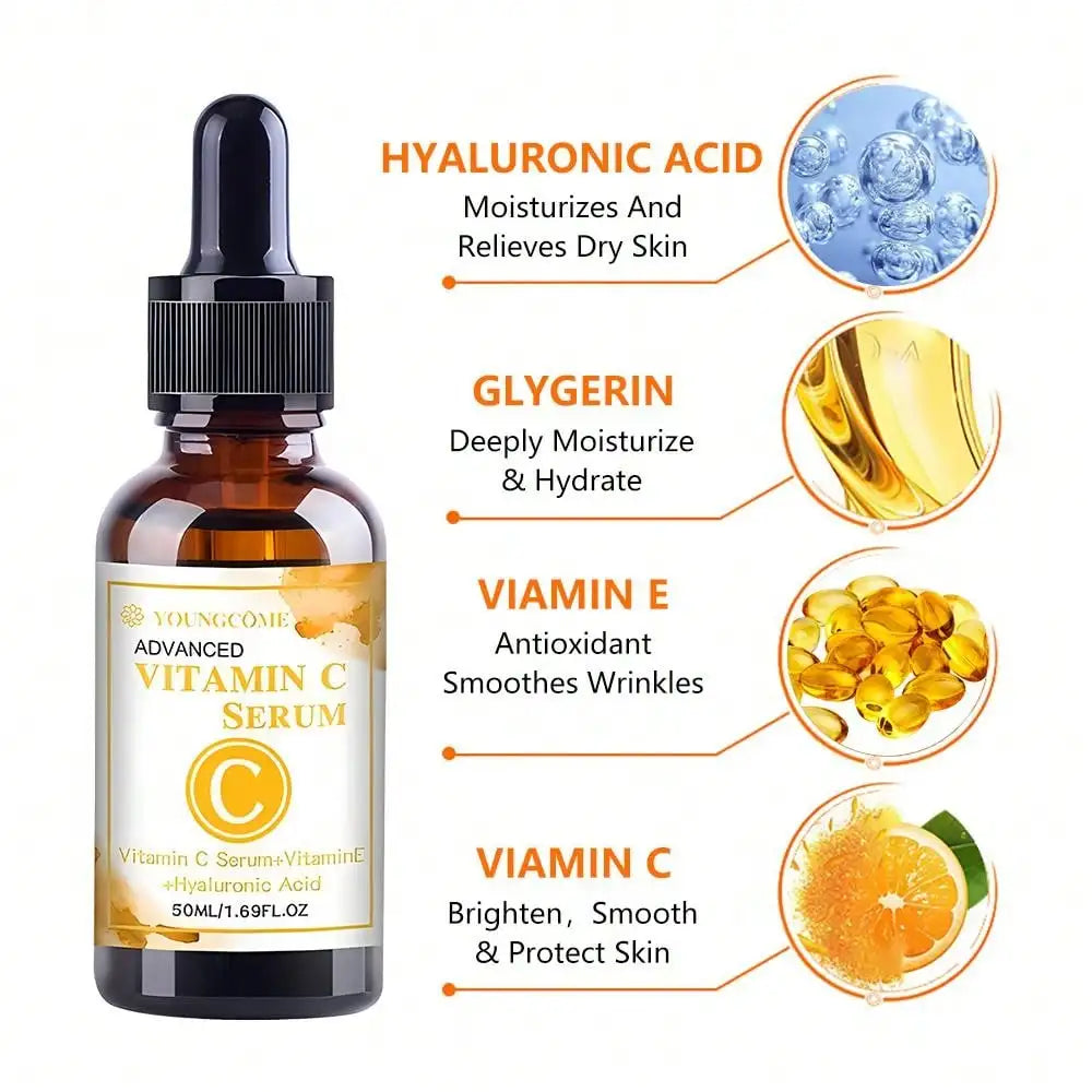 Vitamin C Brightening Face Serum – Anti-Aging & Spots Peaceful Pleasures Health and Wellness