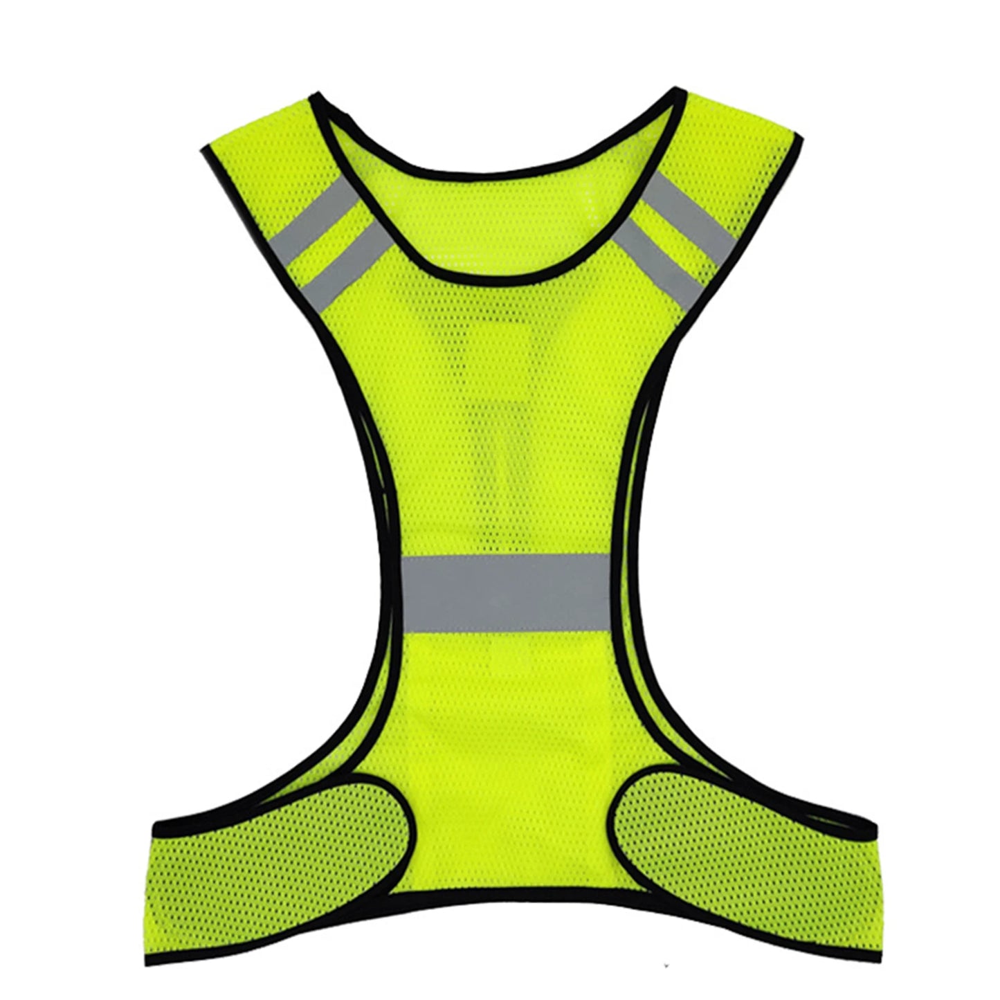 Reflective Safety Running Vest Outdoor Safety Visibility for Cycling Jogging Wear Peaceful Pleasures Health and Wellness Without Light Fluorescent Yellow