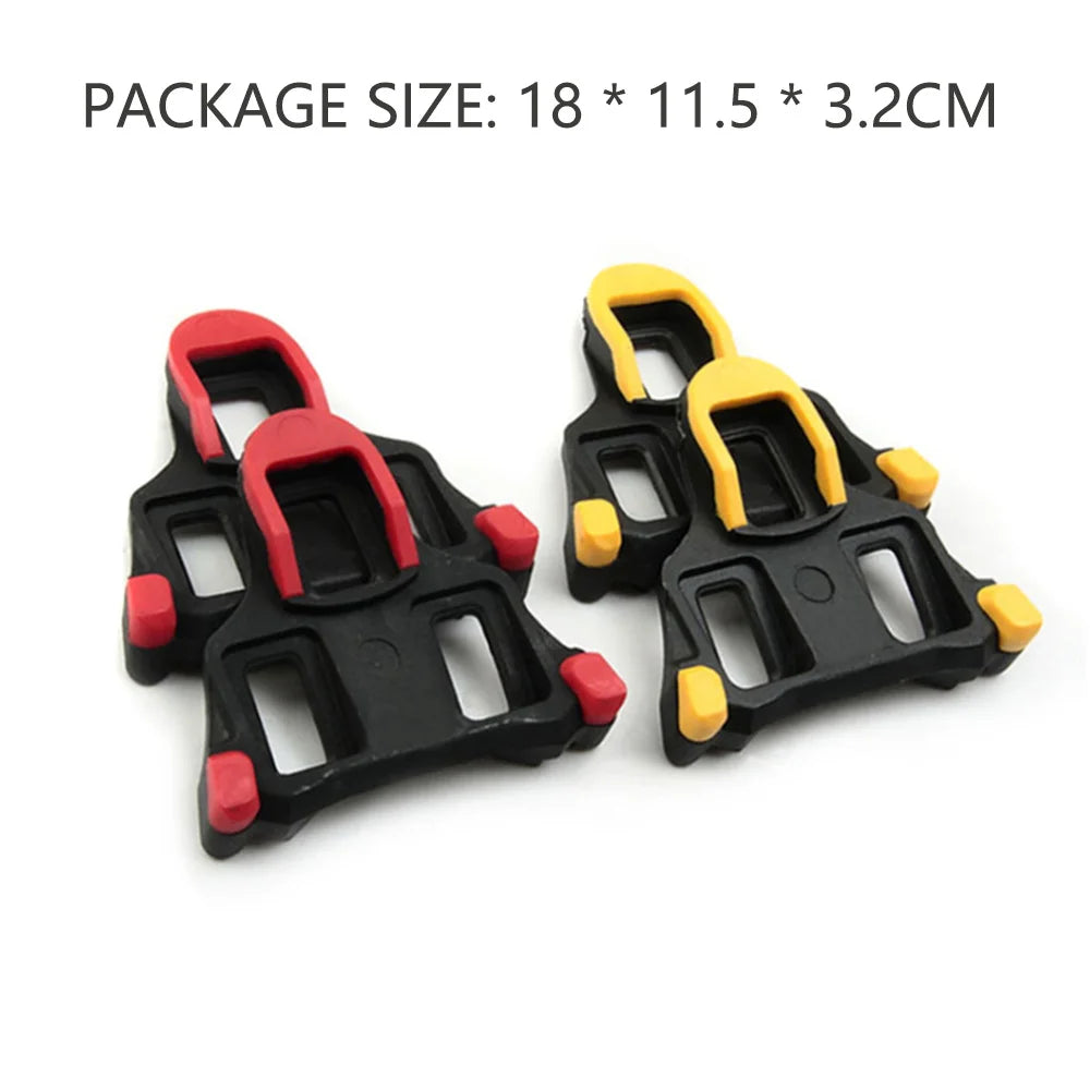 Bike Cleats Self-locking Cycling Pedals Cleat Set 6 Degree Float Yellow Clip Non-Slip Cycling Pedals Indoor Cycling & Road Bike Peaceful Pleasures Health and Wellness