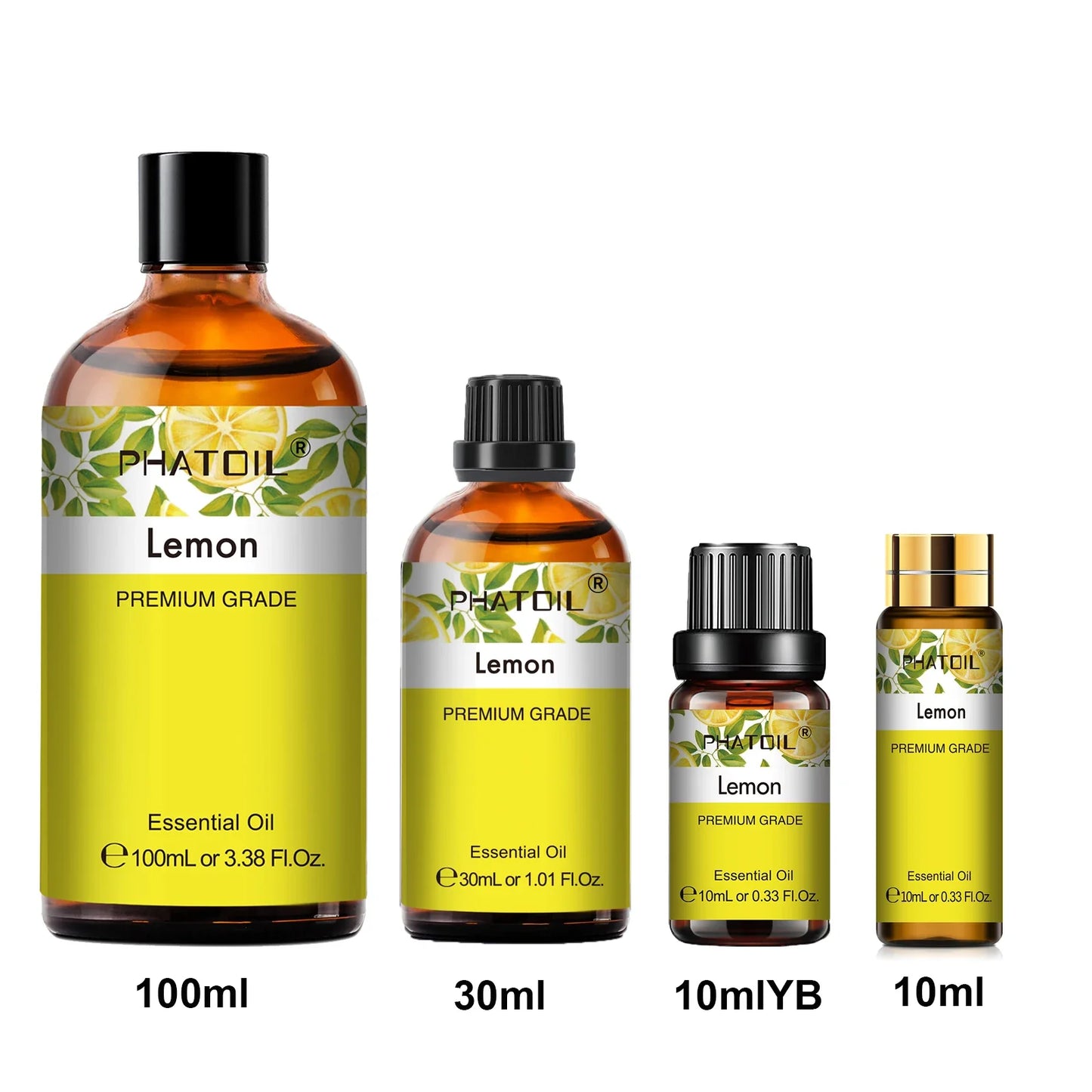 PHATOIL Pure Essential Oils – Aromatherapy Diffuser 10ml–100ml