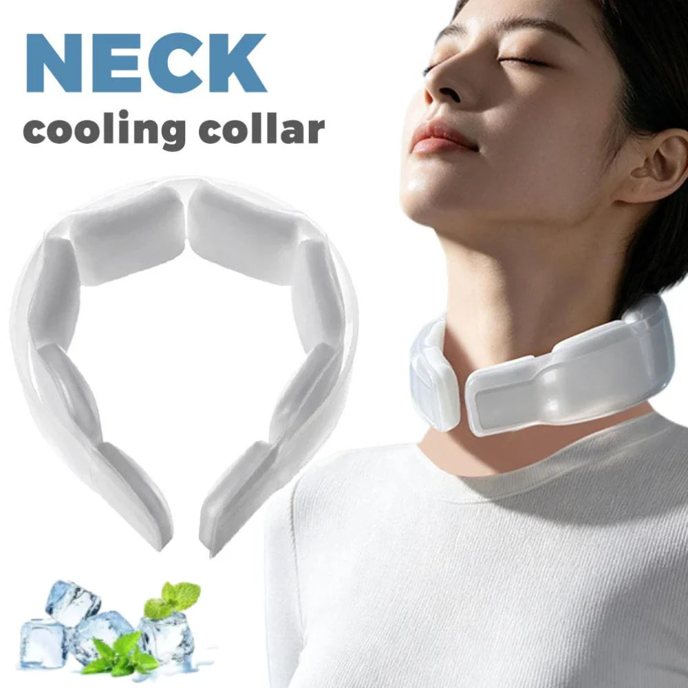 Wearable Ice Neck Wrap – PCM Cooling Neckband 150 Min Relief